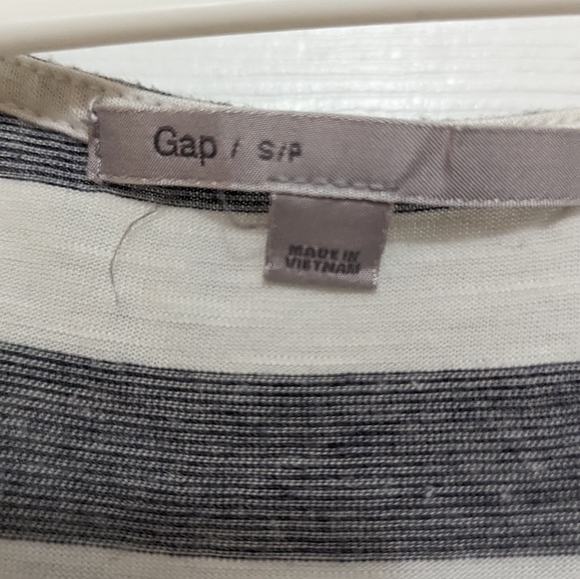 Gap black and white striped midi dress small - Picture 3 of 3